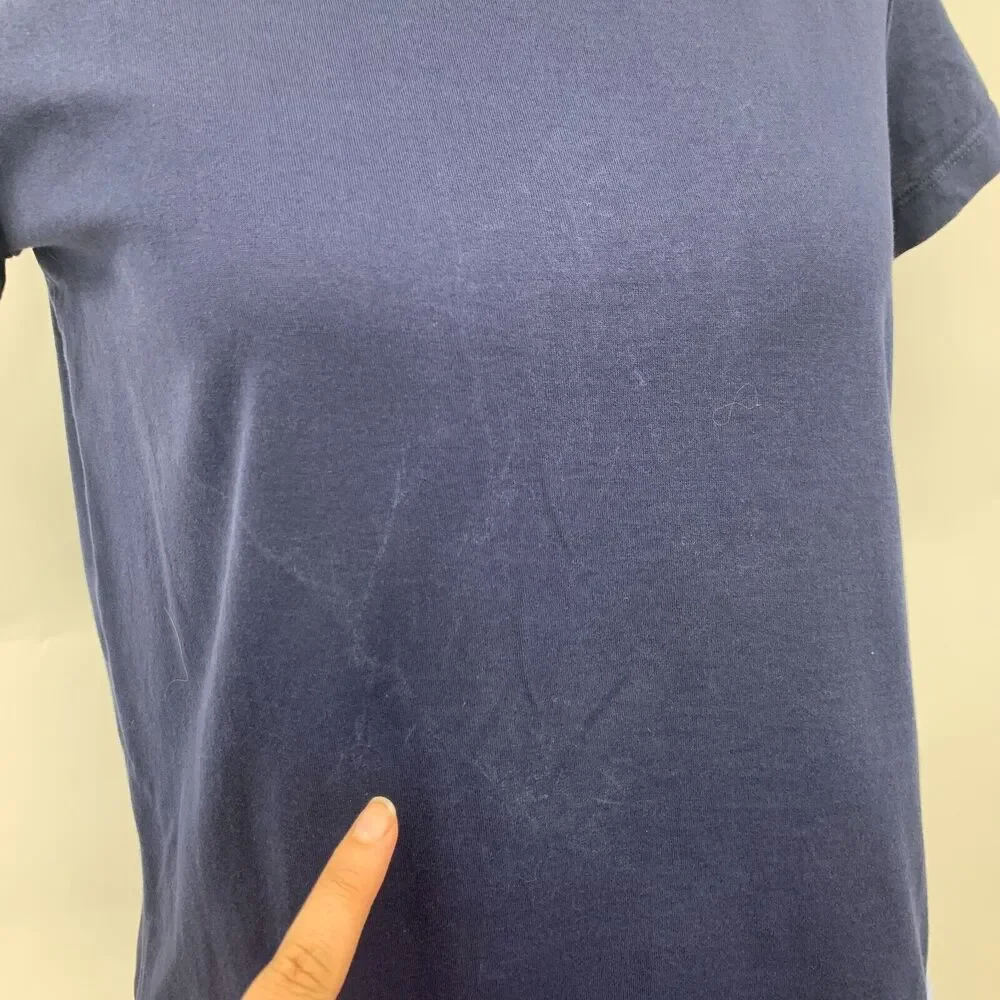 J Crew Side Tie T Shirt Womens XS Extra Small Ribbon Trim Short Sleeve Tee *READ